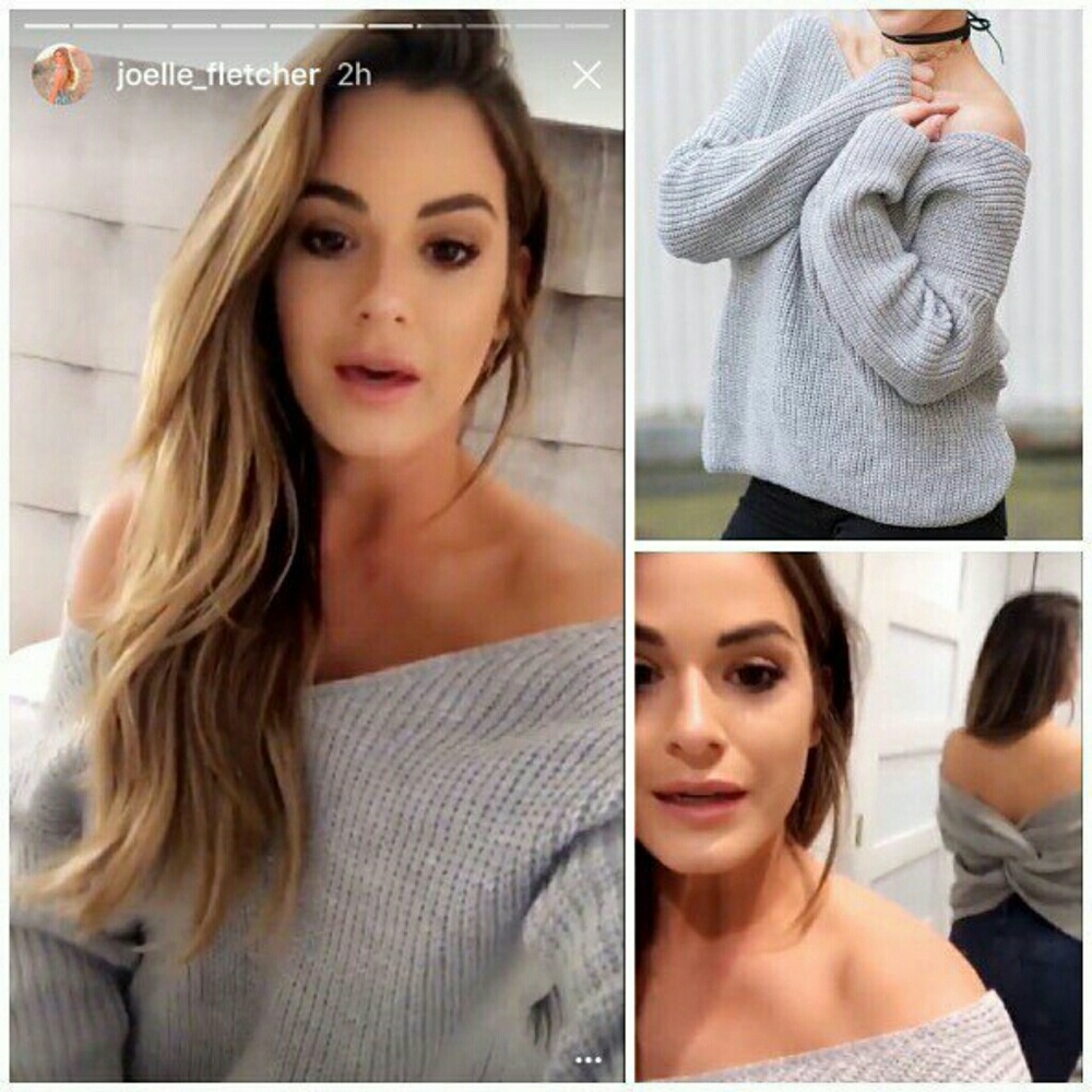 Miracle Twisted Back Sweater